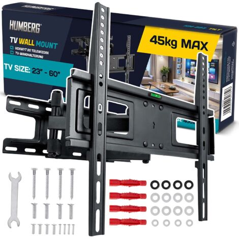 Support mural pour téléviseur Humberg 23-60 pouces, 45 kg