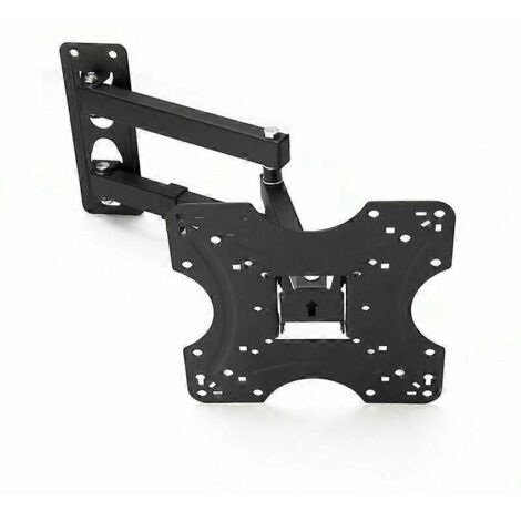 Support mural pour téléviseur plasma LED LCD à écran plat incurvé de 15 à 50 pouces - Bras ultra-mince inclinable, pivotant et extensible - Poids maximal 40 kg [HDTV-M]