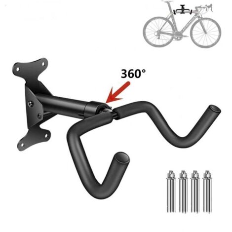 Support mural pour vélo de garage pivotant, porte-vélo de montagne vertical peu encombrant, porte-vélo de montagne, crochet à vélo mural