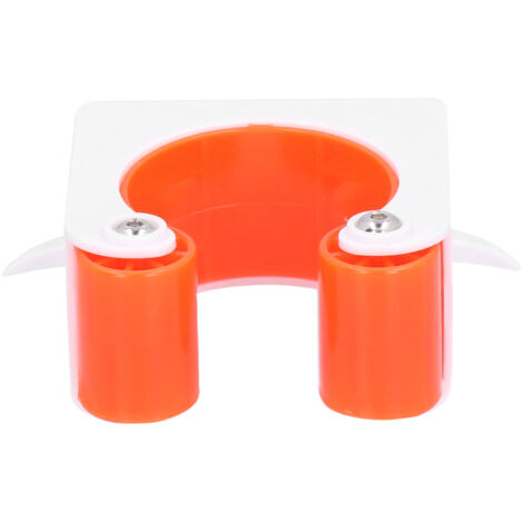 Support mural pour vélo, fixation de sécurité pour garage ou extérieur, accessoire vélo pratique, couleur orange, dimensions 8x8x4 cm
