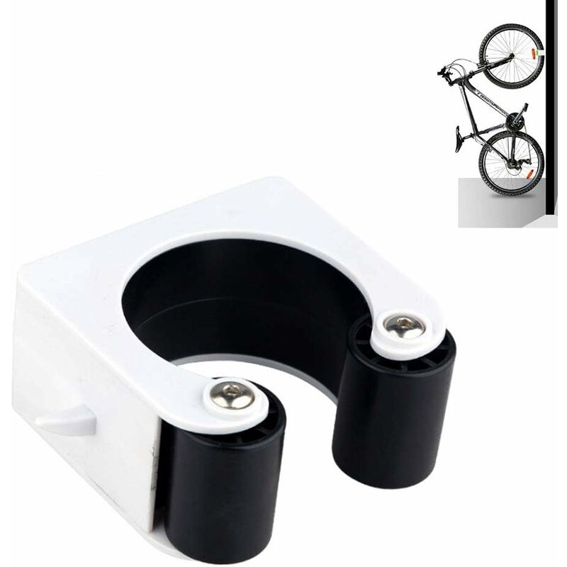 Jusch - Support mural pour vélo, porte-vélos, support mural peu encombrant, système de rangement pour porte-vélos, intérieur et extérieur, pour vélos