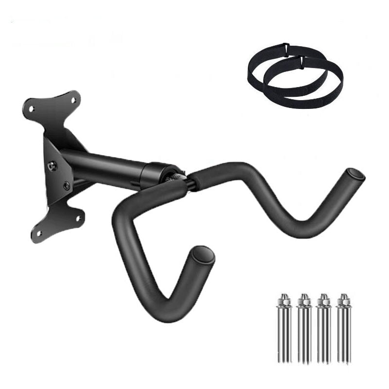 SNQ - Support Mural Pour Vélo, Support De Vélo Pour, Support De Vélo, Angle Et Distance Du Mur Réglables, Capacité Portante 50 Kg, Extensible 10 Cm,