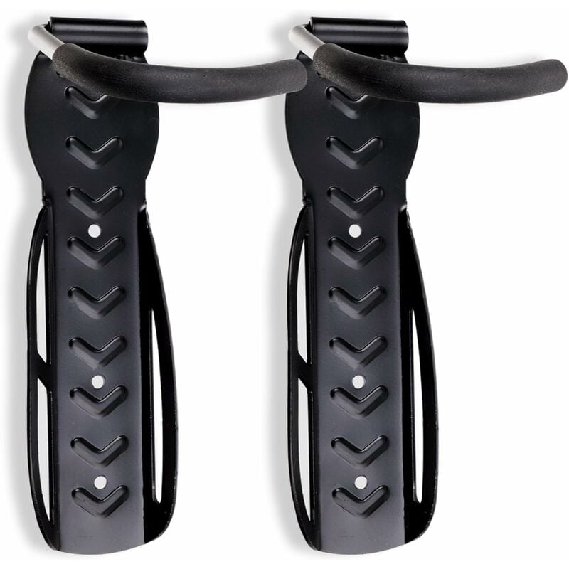 Aougo - Support mural pour vélo 2pcs (noir)