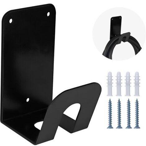 Support mural robuste pour câble de charge de voiture électrique (EV) avec vis – solution pratique pour organiser les câbles de charge dans le garage