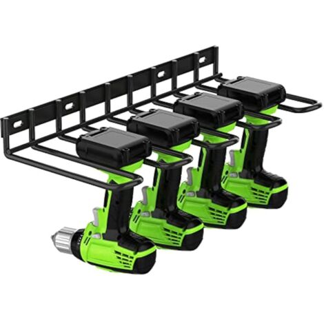 Support mural robuste pour perceuse et outils électriques – Organiseur mural épais pour garage ou atelier