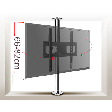 Support mural rotatif à BG11-M degrés pour téléviseur LCD, en acier inoxydable, 23-55 pouces, à hauteur réglable, 66-82cm, nouveauté 360,Isral
