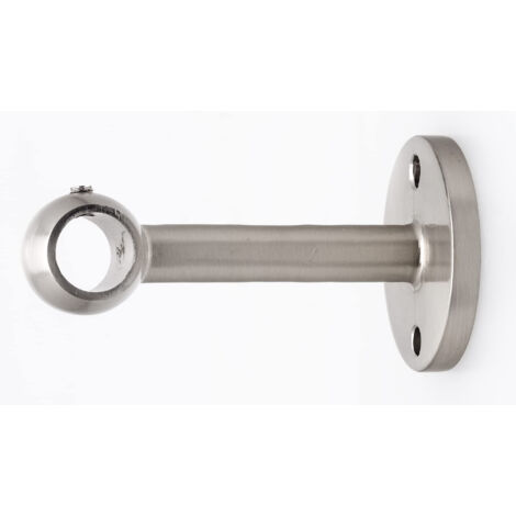 Support mural tringle à rideaux – Métal chrome mat – Installation facile sans perçage – Compatible fenêtres PVC, bois, aluminium – Ateliers 28