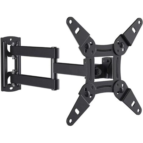 Support Mural TV - Bras Articulé Pivotant Inclinable - Compatible Écrans Plats et Courbés 13 À 42 Pouces - VESA 75x75 À 200x200 mm - Charge Max 20 kg - 1 Pièce