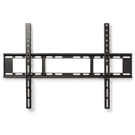 Support mural tv fixe 37 70 poids maximal de lecran supporte 35kg distance minimale au mur 23mm acier noir