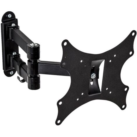 Support mural TV orientable et inclinable 17-37 pouces – Charge maximale 50 kg – Compatibilité VESA 75/100/200 – Acier robuste