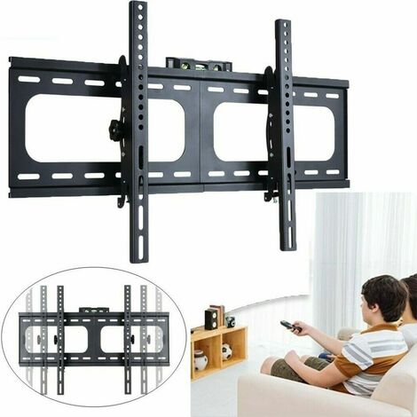 Support Mural TV pour Écrans Plats 26-75 Pouces LED LCD Plasma - VESA 400x700mm - Inclinable 15° - Charge 45 kg Max