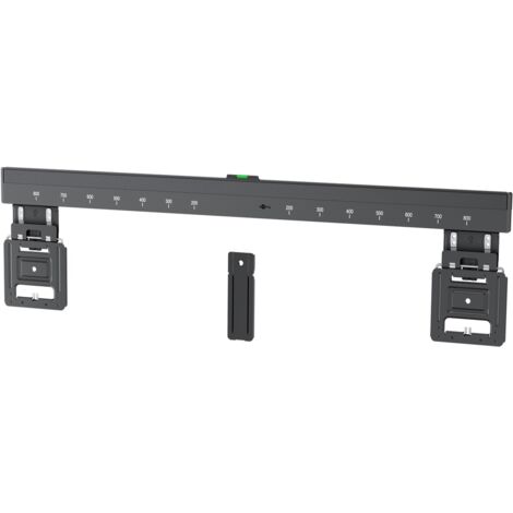Support mural TV ultraslim FIXED XL – Pour écrans 43 à 100 pouces – Charge max 75 kg – Design ultraplat 9,5 mm d'épaisseur – Goobay