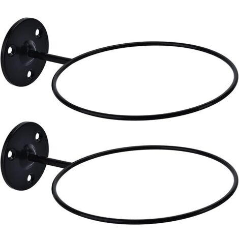 Support Murale Pour Ballon - Diamètre 7 Pouces - En Métal - Pour Basketball Football Volleyball - Fixation Murale - Lot de 2
