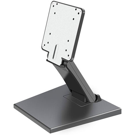 Support noir pour écran 14-24 pouces, support pour ordinateur de bureau, tout-en-un avec système de levage et de rotation