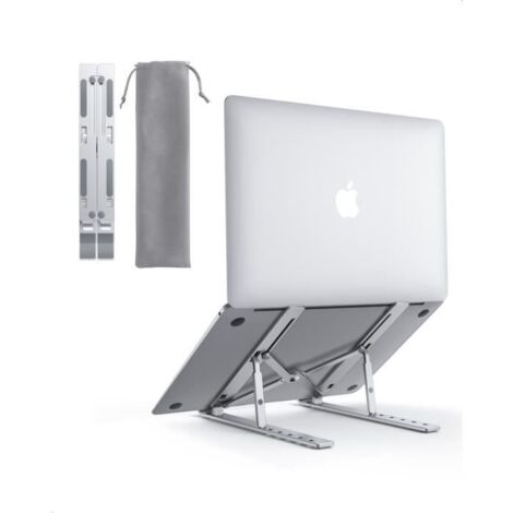 Support Ordinateur Portable Pliable AUKEY Stand Laptop antidérapant multi-angle en Alliage d\'Aluminium HD-LT07