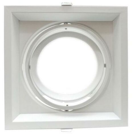 Support Orientable BLANC Encastrable pour Ampoule AR111 - SILAMP