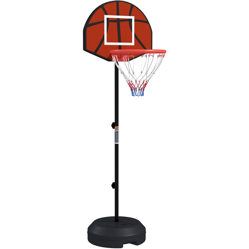 Support panier de basket-ball jeu de 6 fléchettes magnétiques 2 en 1 - Noir