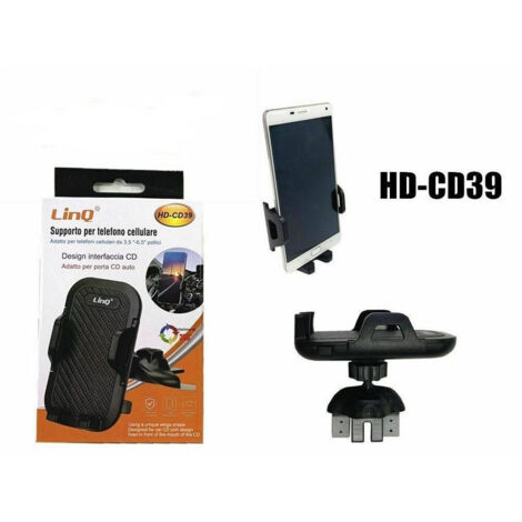 Support Par Auto Attacco Slot Cd Autoradio Smartphone Linq Hd-cd39