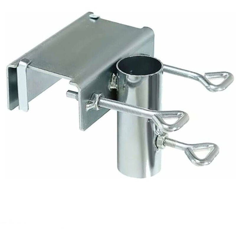 Support Parasol Balustrade,Pied de Parasol Balcon,Pince de Fixation Parasol,Pince de Parapluie Réglable pour Balcon,pour balcons, Jardins, Tables ou