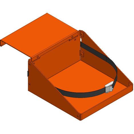 Support peinture pour PIRL Gardia – Bac aluminium robuste – Sangle de fixation – Pot à portée de main sur Plateforme Individuelle Roulante