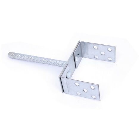 Support pied ancre pour poteau en U réglable de 0-200 mm
