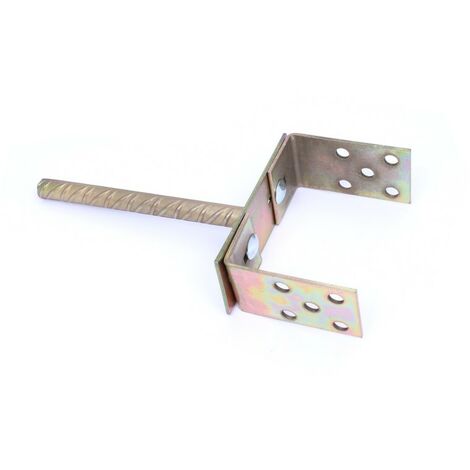 Support pied ancre pour poteau en U réglable de 0-200mm
