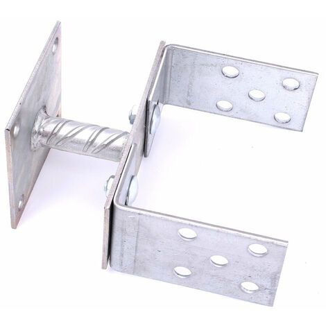 Support pied ancre pour poteau en U réglable de 0-200mm