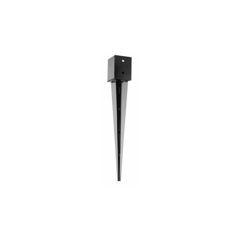 Simpson Strong Tie - Support pied de poteau carré à enfoncer noir 7 x 7 x 62 cm ( 70 x 70 x 620 mm )