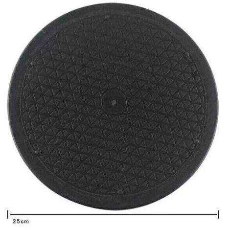 Support pivotant rotatif 25 cm 30 cm, plateau tournant robuste Lazy Susan pour TV et plantes 25 cm
