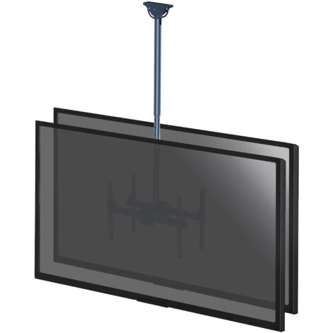Support plafond 2 écrans TV 37"-70", Hauteur 106-156cm