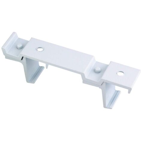 Support Plafond 24 x 16 mm - Double - Démontable Blanc - Vendu par 1