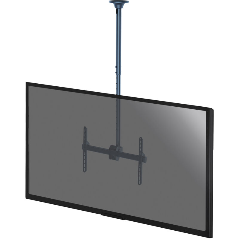 Kimex - Support plafond écran tv 37-75, Hauteur 106-156cm - Noir