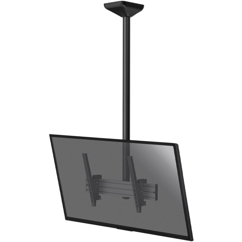 Support plafond inclinable pour 1 écran tv 43''-75'' - Hauteur 150cm