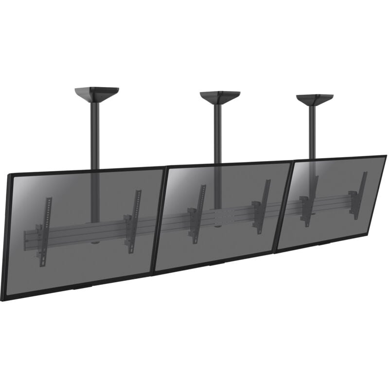 Kimex - Support plafond menu board 3 écrans 45''-50'' - Hauteur 100cm