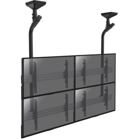 Support plafond mur d'images pour 4 écrans TV 45''-55''