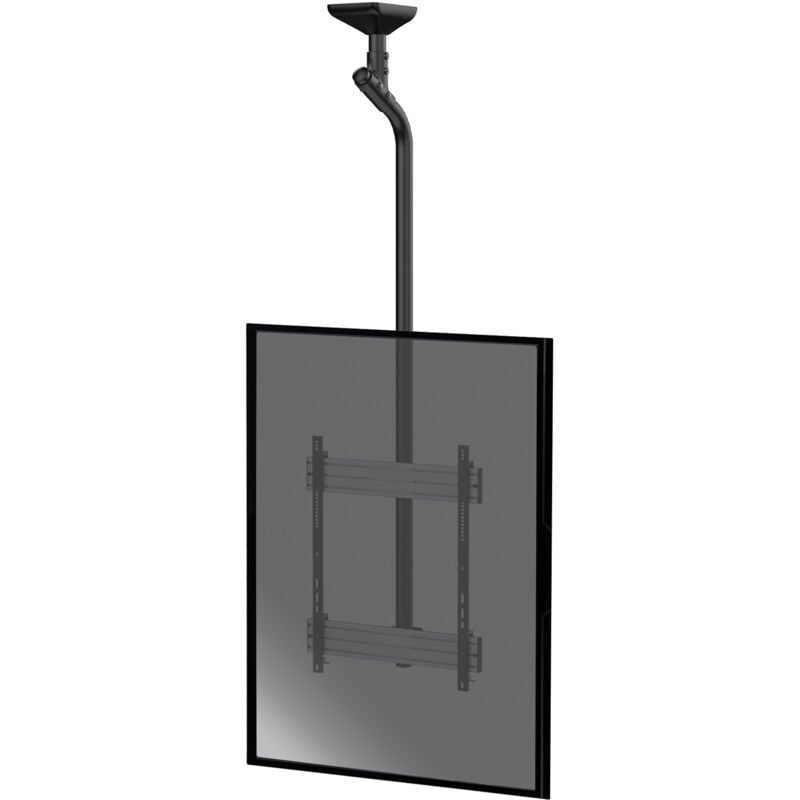Support plafond pour 1 écran TV mode portrait 65''-75'' - Hauteur 225 cm