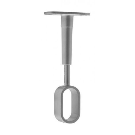 Support plafond pour penderie ovale réglable – Zamak chromé – Compatible tubes 30x15 mm – Installation robuste et esthétique – Cime