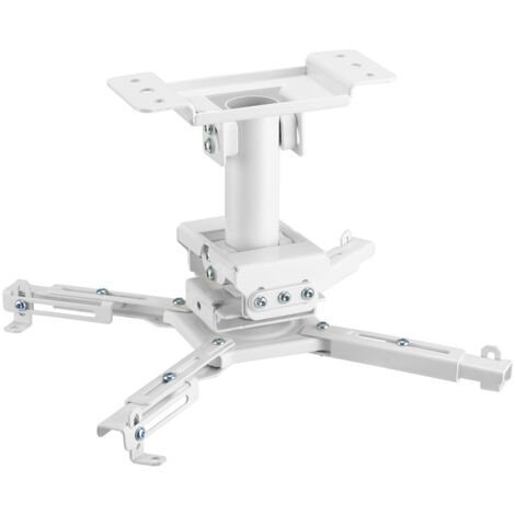 Support plafond vidéoprojecteur, Hauteur 25cm, Blanc