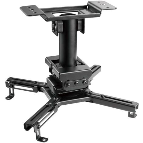 Support plafond vidéoprojecteur, Hauteur 25cm, Noir