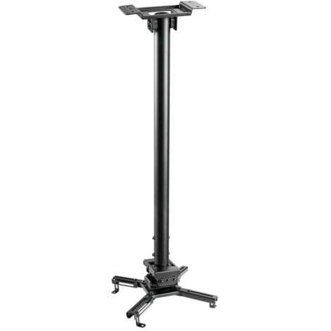 Support plafond vidéoprojecteur, Hauteur 75-115cm, Noir