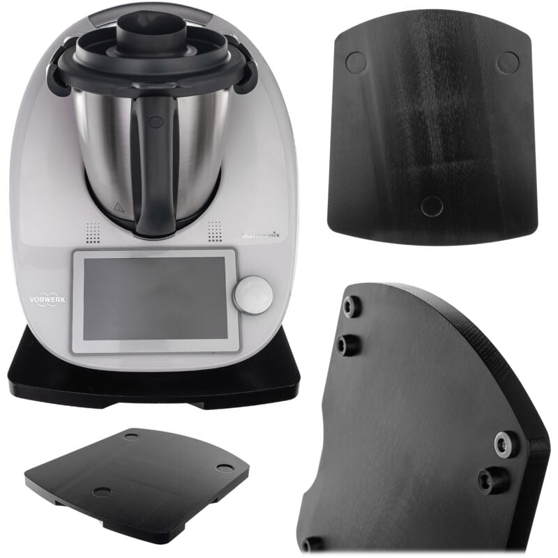 Kadax - Support Planche Thermomix Thermomix Tm6 Tm5 Bois Noir 34X28 Cm