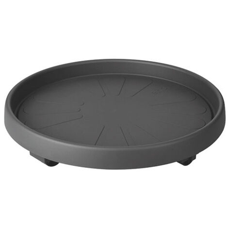 Support Plantes à Roulettes D.40cm Anthracite - Elho