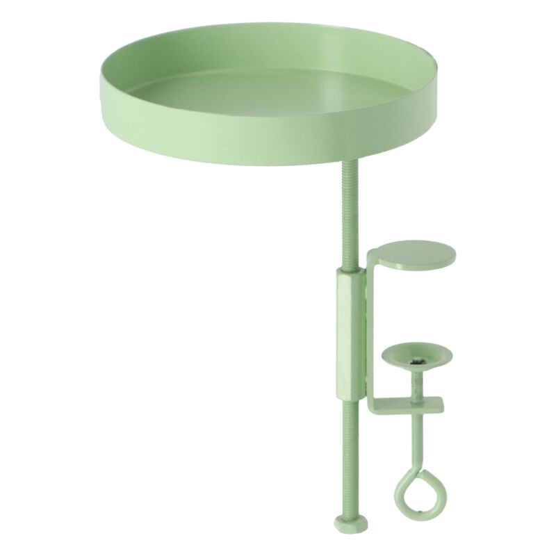 Plateau rond rebord de fenêtre - Vert - Taille s - d 14 x h 20,9 cm - Livraison gratuite