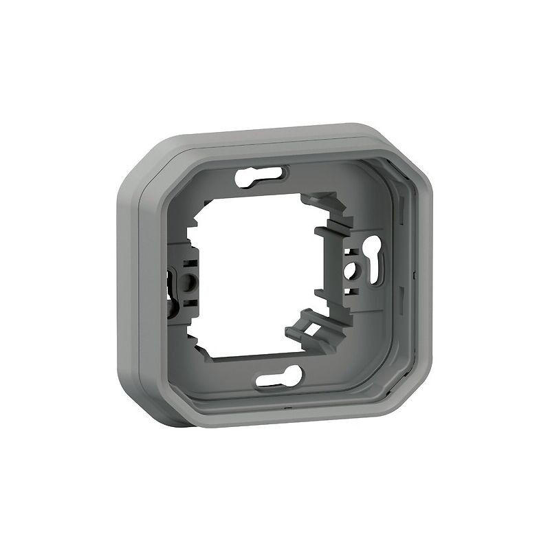 Support plaque encastré 2 postes horizontal/vertical étanche Plexo sable Legrand