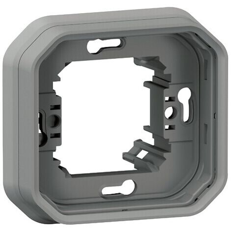 Support plaque encastré 2 postes montage horizontal/vertical Plexo sable LEGRAND 069853L
