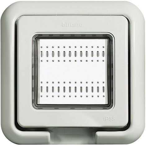 Support plaque IP55 Idrobox couleur Gris RAL 7035 BTICINO 24602