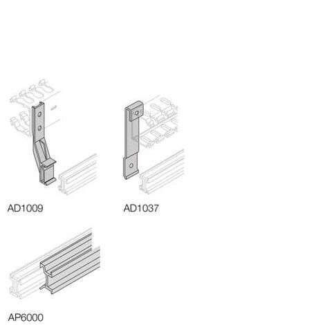 Support Plast. Horizontal Ar Goulotte 60X60 (x4) 1STQ008200A0000 ABB AD1009