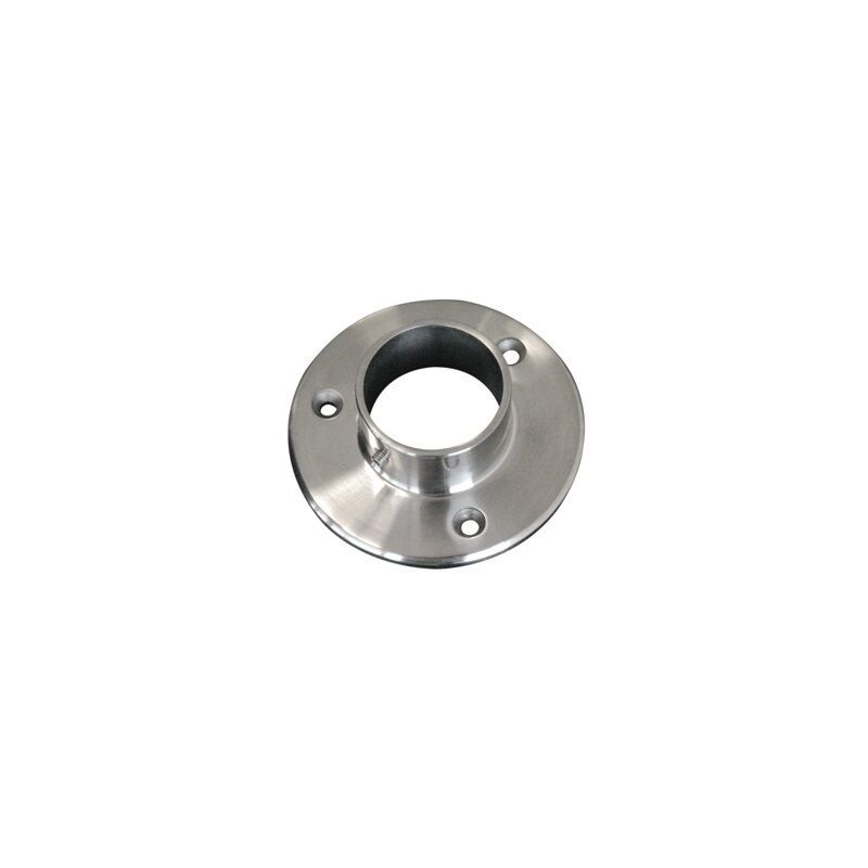 [QUALITE FRANCAISE] - Support platine connexion de tube rond - Diamètre 90mm pour tube Ø48,3mm Hauteur 18mm - Inox 304