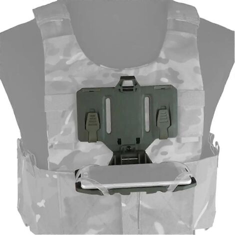 Support pliable à accès rapide pour gilet, fixation poitrine, désert
