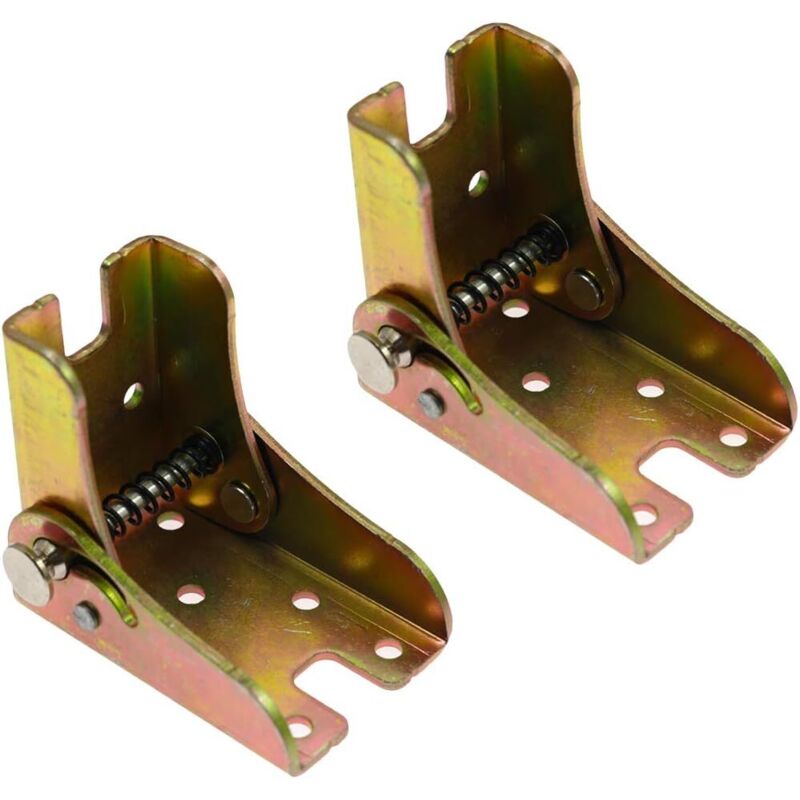 Support pliable autobloquant - pour pieds de table pliables, établis, buanderies, garages, bateaux, lits, meubles, etc. - 2 pièces, couleur